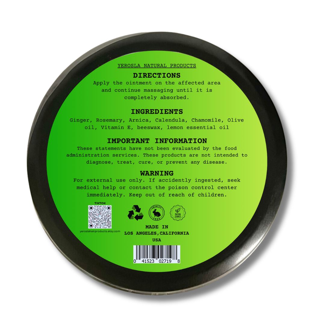 4oz Organic Arnica Ointment for Arthritis, Muscle & Joint Pain