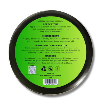4oz Organic Arnica Ointment for Arthritis, Muscle & Joint Pain