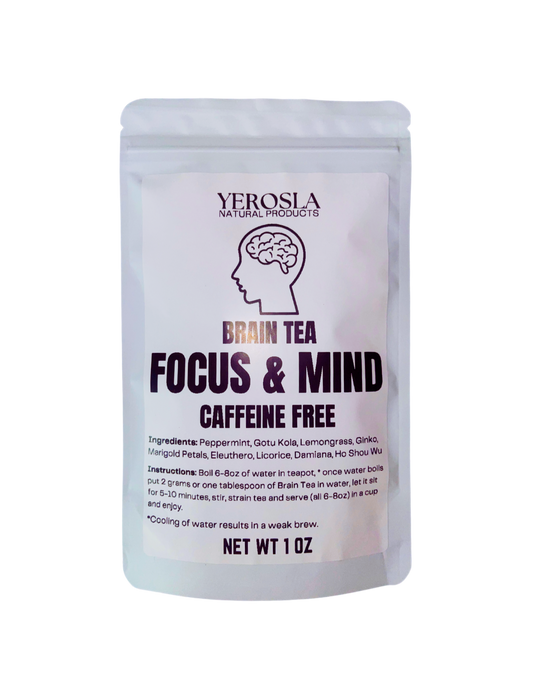 Brain Tea Focus and Mind Beverage Natural Herbal