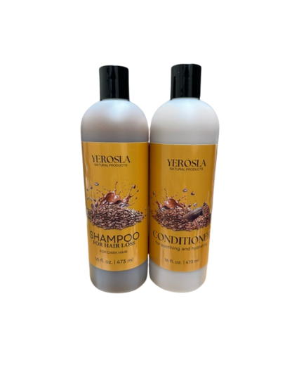 Coffee Shampoo & conditioner / Champú y acondicionador de cafe