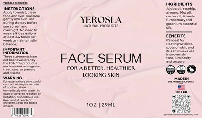 1oz Organic Face Serum